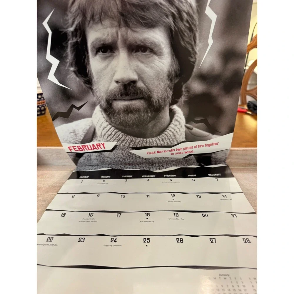 Chuck Norris 2015 16-Month Wall Calendar Trends International Collectible Meme